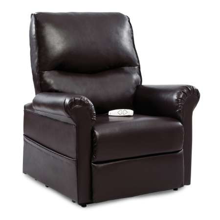 Pride 3-Position Recliner New Chestnut Micro-Suede Without Casters