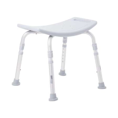 McKesson Bath Bench Without Arms Aluminum Frame Without Backrest 19-1/4 Inch Seat Width