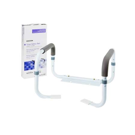 McKesson Toilet Safety Rail White Steel