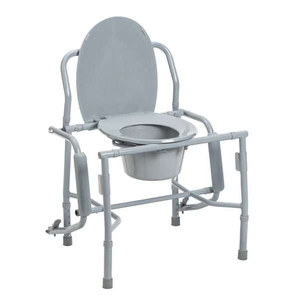 Drive Medical Deluxe Steel Drop Arm Commode