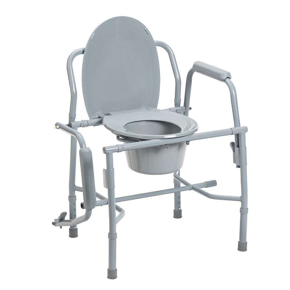 Drive Medical Deluxe Steel Drop Arm Commode