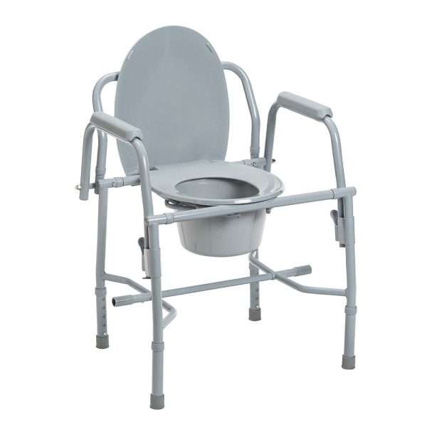 Drive Medical Deluxe Steel Drop Arm Commode