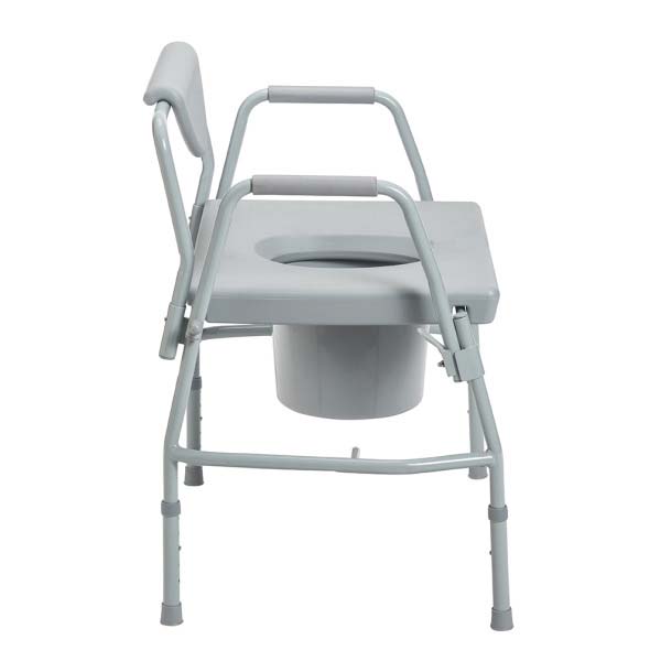 Drive Medical Deluxe Bariatric Drop-Arm Commode