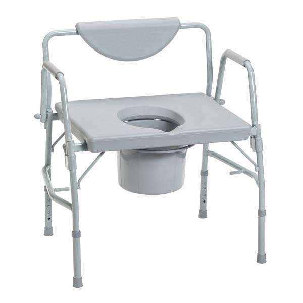 Drive Medical Deluxe Bariatric Drop-Arm Commode