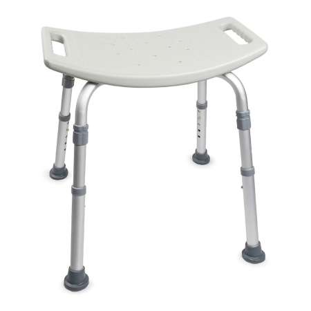 McKesson Bath Bench Without Arms Aluminum Frame Without Backrest 19-1/4 Inch Seat Width