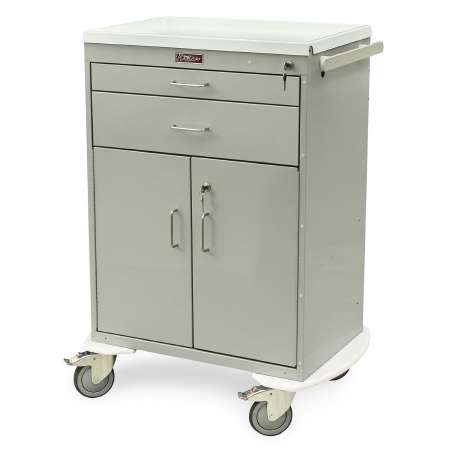 Harloff Treatment Cart Steel 22 X 32 X 41.5 Inch 23 X 17 Inch Drawer, One 3 Inch, One 6 Inch