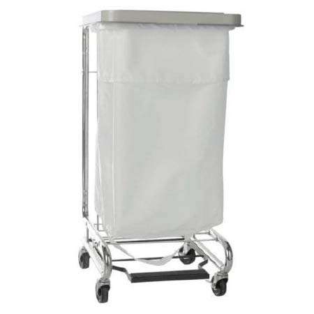 McKesson Hamper Stand General Purpose Rectangular Opening 30-33 gal Foot Pedal Self-Closing Lid