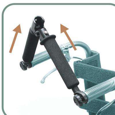 Karman Foldable Push Bar for Ergo Wheelchairs
