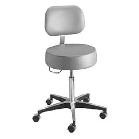 McKesson Pneumatic Exam Stool with Backrest