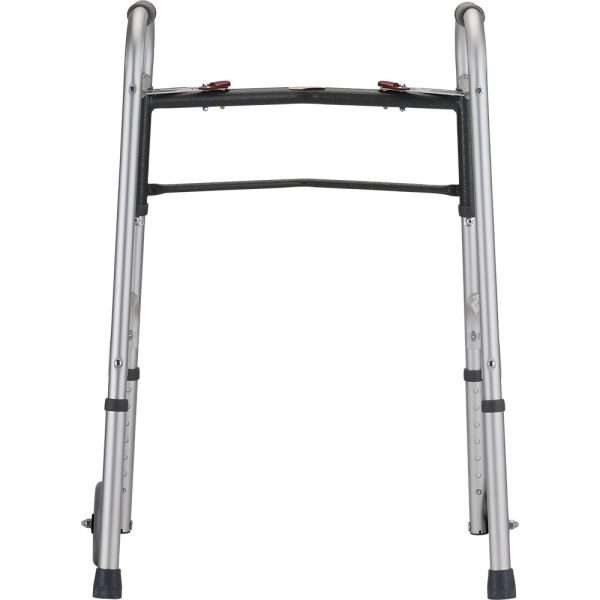Nova Folding Walker With 5″ Wheels 2 Button Standard