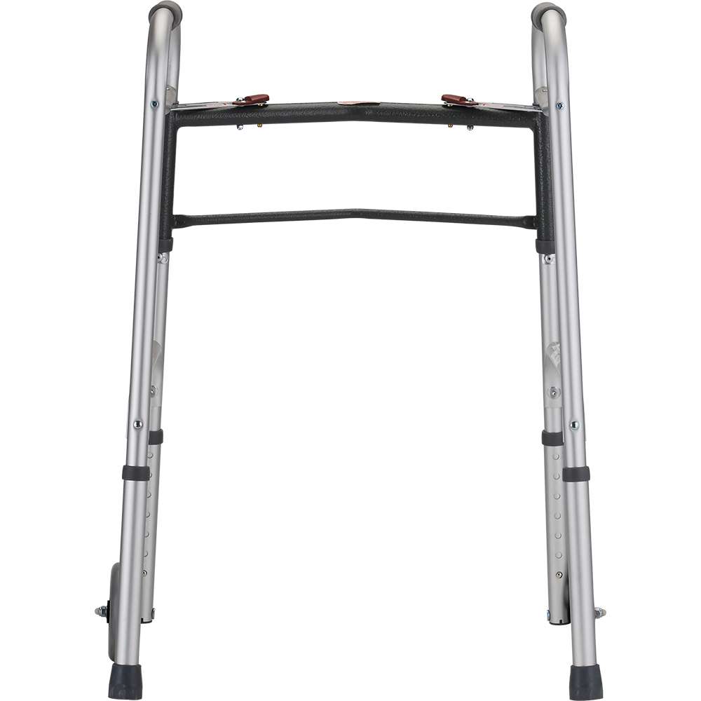 Nova Folding Walker With 5″ Wheels 2 Button Standard