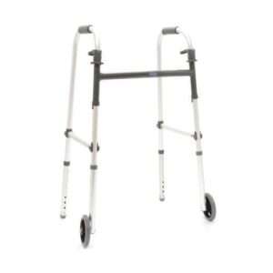 Invacare I-Class Adult Paddle Walker, 5″ Fixed Wheels, 4/Case