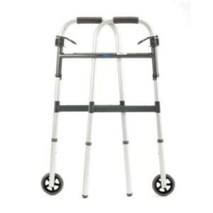 Invacare I-Class Adult Paddle Walker, 5″ Fixed Wheels, 4/Case
