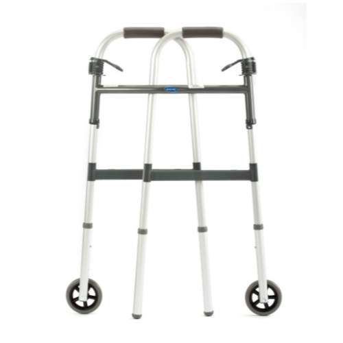 Invacare I-Class Adult Paddle Walker, 5″ Fixed Wheels, 4/Case