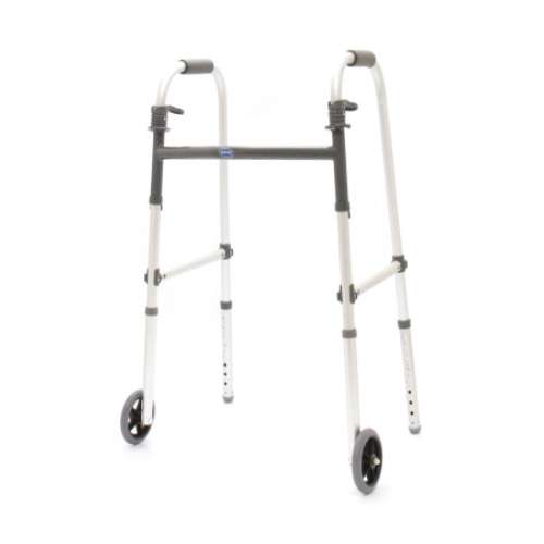 Invacare I-Class Adult Paddle Walker, 5″ Fixed Wheels, 4/Case