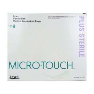 Ansell Exam Glove Micro-Touch Plus Large Sterile Single Latex Standard Cuff Length Fully Textured Ivory Not Chemo Approved