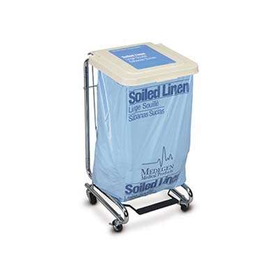 Medegen Medical Products Hamper Stand Soiled Linen 30 – 33 gal. Foot Pedal Flat Lid