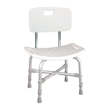 Drive Medical Bath Bench Aluminum Frame With Backrest 20 Inch Seat Width