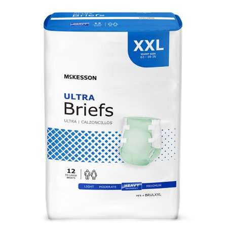 McKesson Unisex Adult Incontinence Brief Ultra 2X-Large Disposable Heavy Absorbency