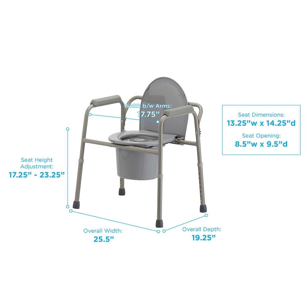 Nova 3 – 1 Commode with Back