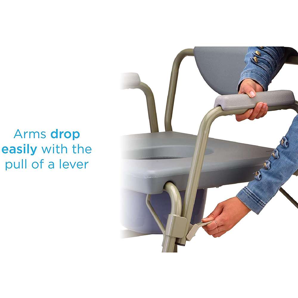 Nova Heavy Duty Drop – Arm Commode