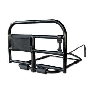Stander bed rail Bed rail stander providing secure support and fall prevention with ergonomic handle