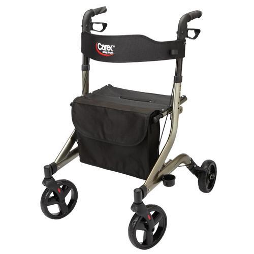 Carex Crosstour Lightweight Rolling Walker With Seat