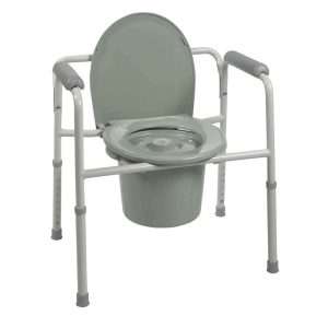 ProBasics Three-in-One Steel Commode with Plastic Armrests (Case of 4)