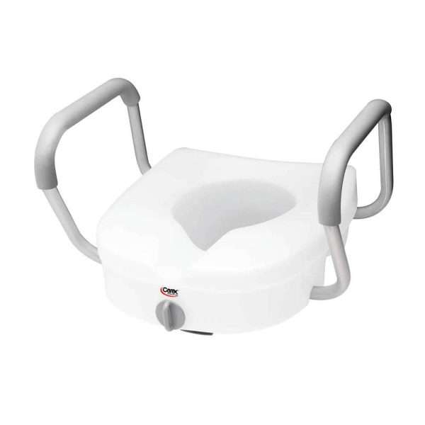 Carex E-Z Lock Raised Toilet Seat