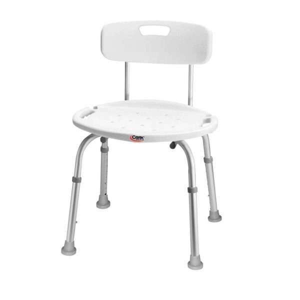 Carex Adjustable Bath & Shower Seat with Back