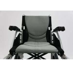 Karman S-Ergo 115 Ergonomic Transport Wheelchair with Wire Break and Swing Away Footrest