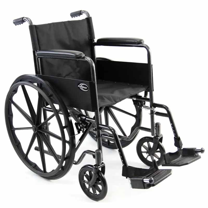 Karman LT-700T Lightweight Steel Manual Wheelchair