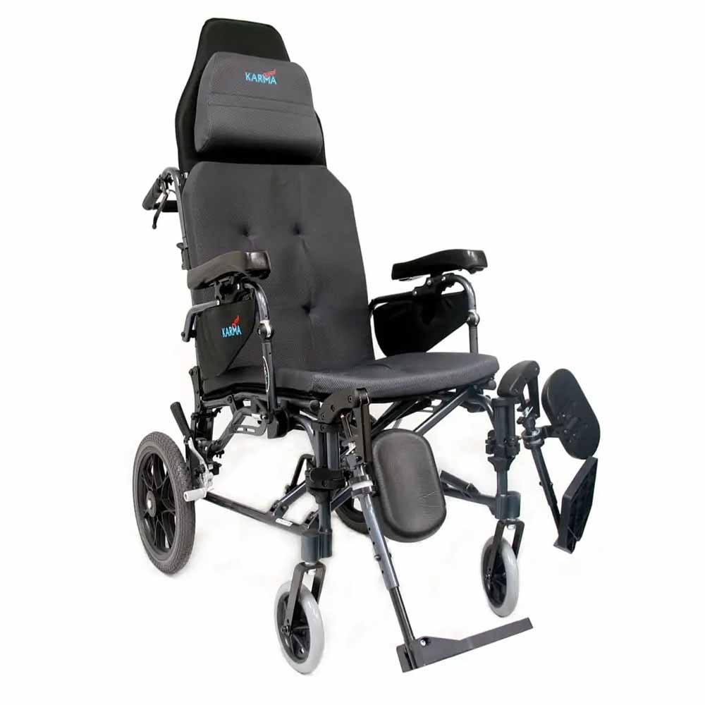 Karman MVP-502 Self Propel Ergonomic MVP Reclining Transport Chair