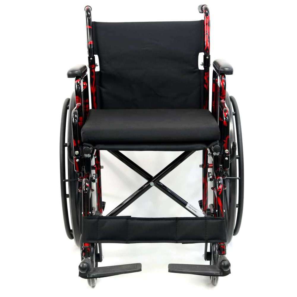 Karman LT-770Q Red Streak Lightweight Manual Wheelchair