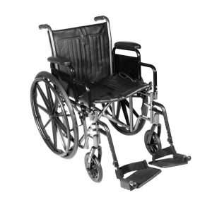 McKesson Dual Axle Wheelchair – 18″ Seat