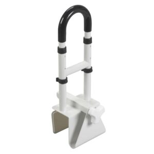 Drive Medical Bathtub Grab Bar White Steel