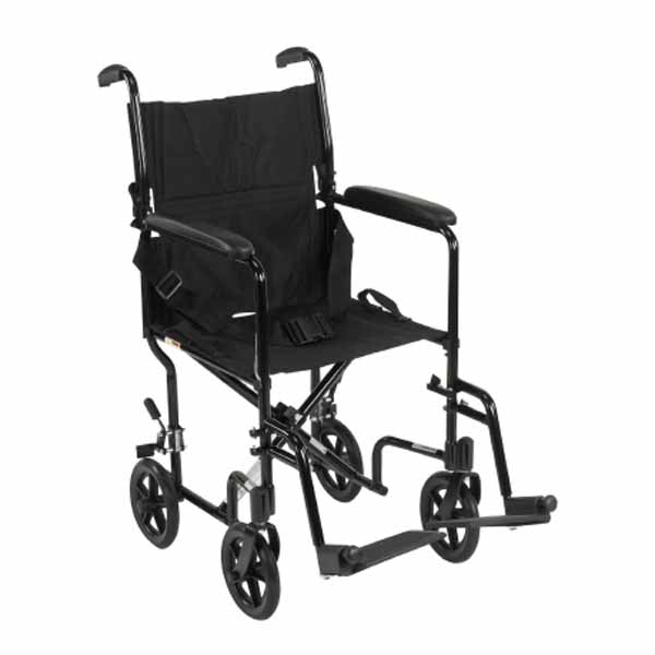 McKesson Lightweight Transport Chair Aluminum Frame