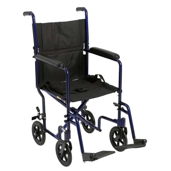 McKesson Lightweight Transport Chair Aluminum Frame