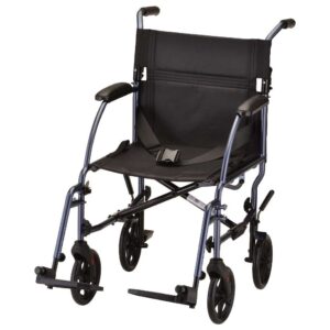 Nova Lightweight Transport Chair with Removable Wheels