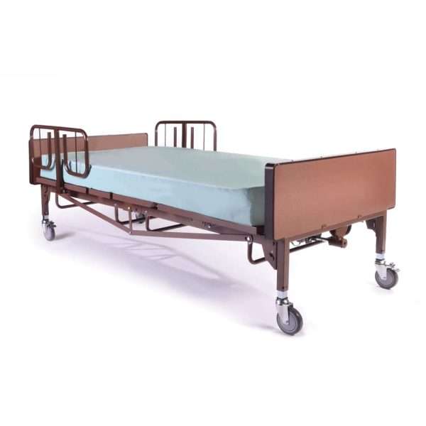 Probasics 42″ Full Electric Bariatric Bed Package with Half-Length Rails