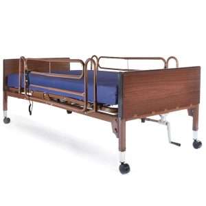 Probasics Single Motor Semi-Electric Lightweight Bed Package with Full Rails and Group 1 Compressed Boxed Mattress
