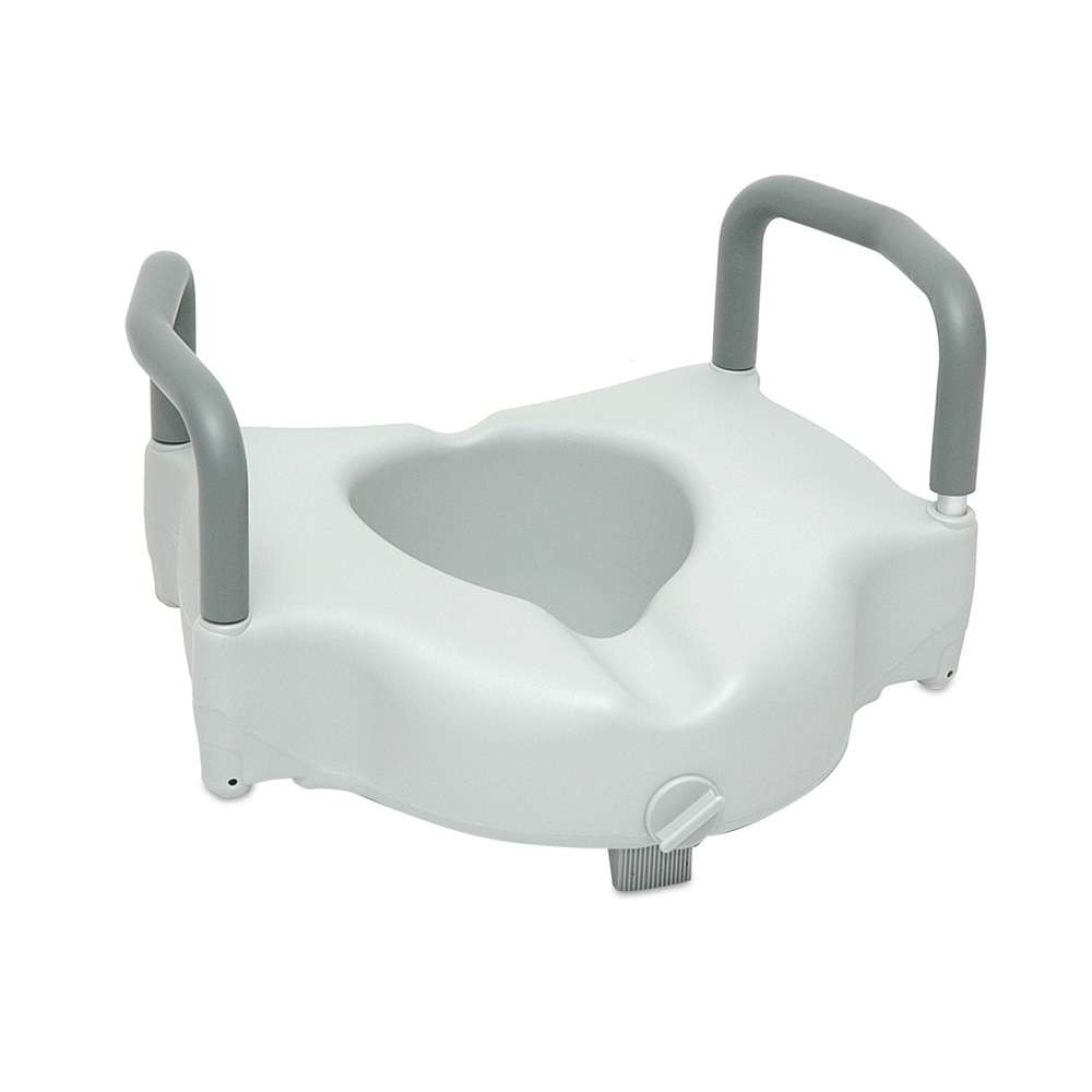 ProBasics Raised Toilet Seat with Lock and Arms