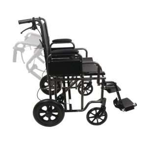 ProBasics Bariatric Steel Transport Chair (Silver Vein)