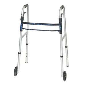 ProBasics Sure Lever Release Folding Walker with 5″ Wheels and Blue Flame Finish (Adult) (Case of 4)