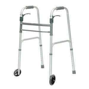 ProBasics Sure Lever Release Folding Walker with 5″ Wheels (Adult) (Case of 4)