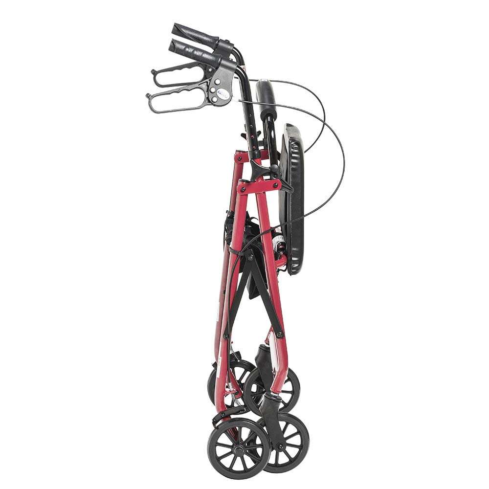 Drive Medical Aluminum Rollator, 6″ Casters