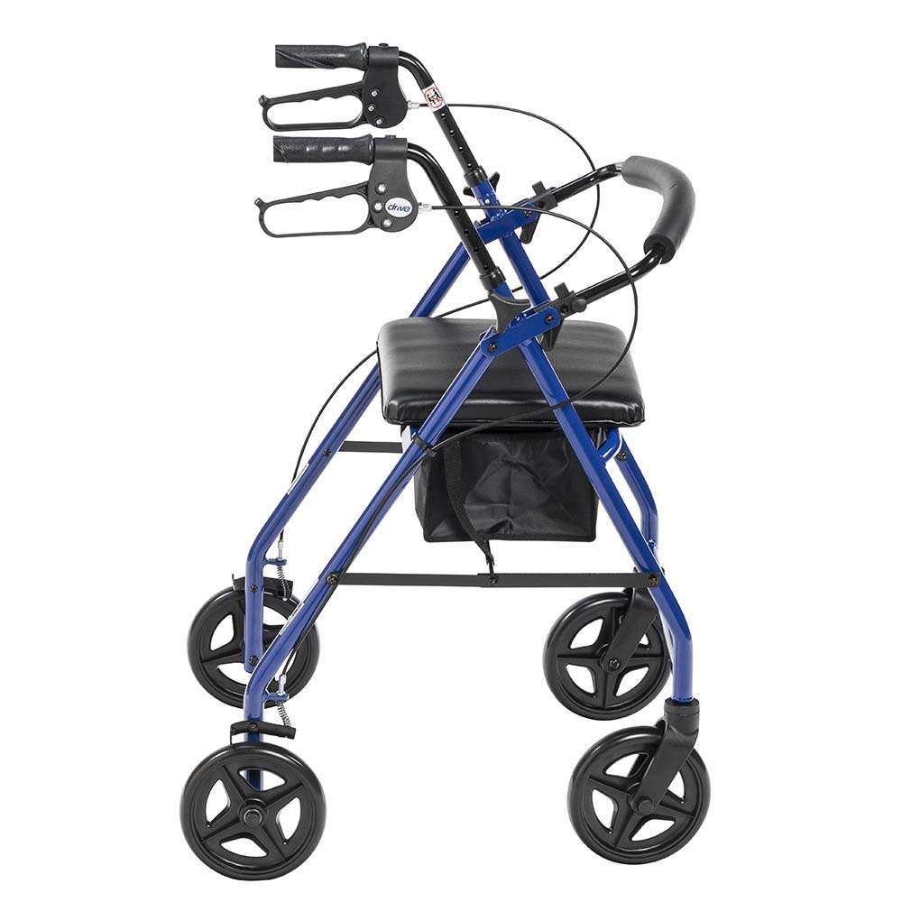 Drive Medical Aluminum Rollator, 7.5″ Casters