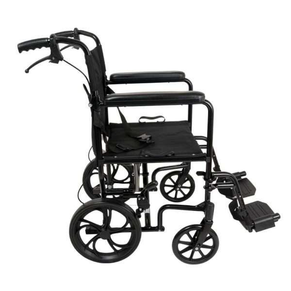 ProBasics Aluminum Transport Chair with 12-Inch Wheels