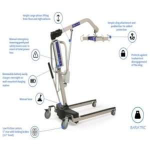 Invacare Reliant 600 Heavy-Duty Power Lift with Manual Low Base