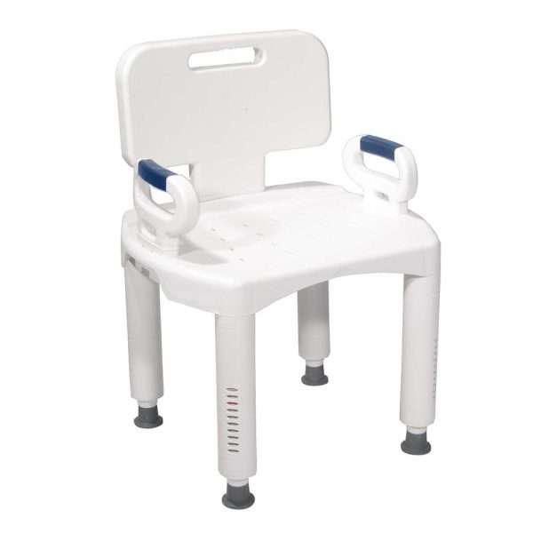 Drive Medical Premium Series Shower Chair with Back and Arms